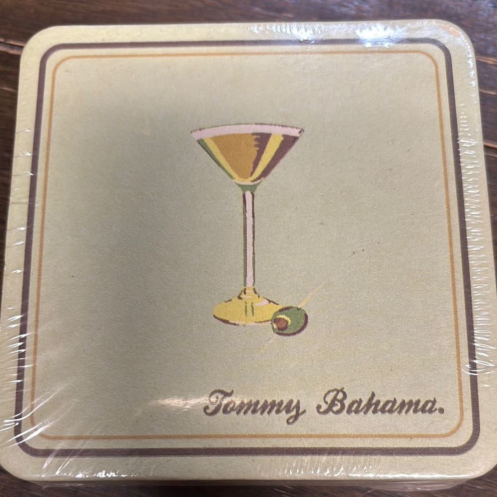 Tommy Bahama Coasters with Martini Design
